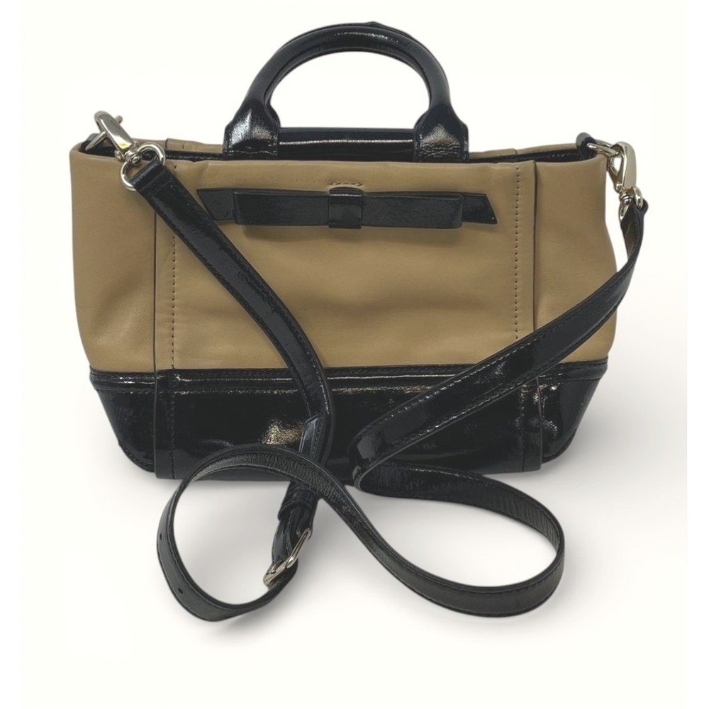 Kate Spade New York Chelsea Park Gigi Satchel‎ Macchiato Black Leather Crossbody